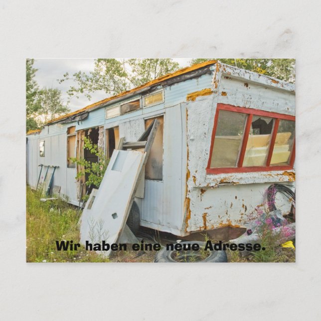 Deutsch Lustige neue Adresskarte Vykort (Framsida)