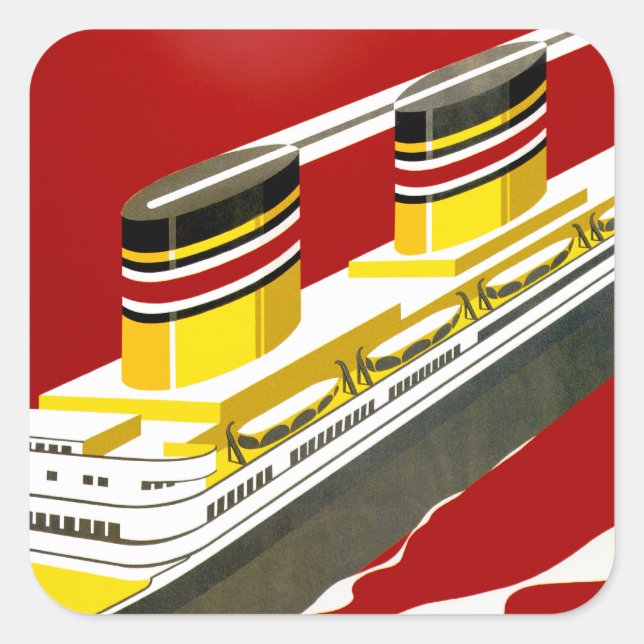 Deutsche Afrika Fyrkantigt Klistermärke (Framsida)