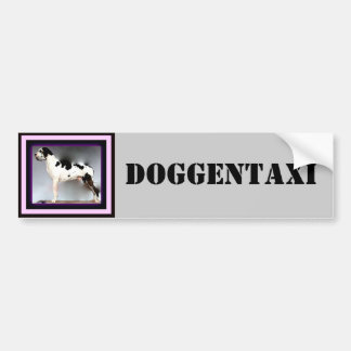 Deutsche Dogge, Great Dane,Harlekin,Taxi,Aufkleber Bildekal