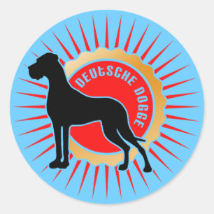 Deutsche Dogge klistermärke