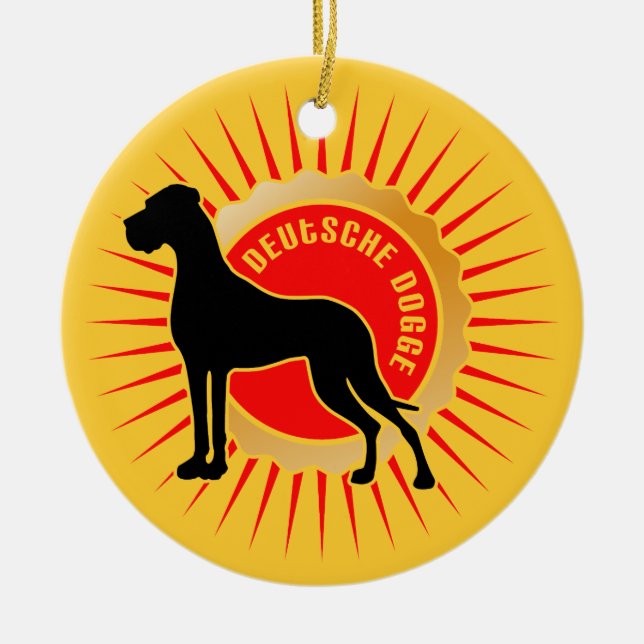 Deutsche Dogge Ornament (Framsidan)