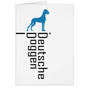 Deutsche Doggen Hälsningskort