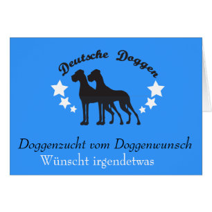 Deutsche Doggen Hälsningskort