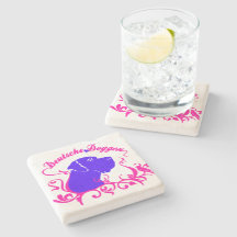 Deutsche Doggen Magenta Blaues Logotyp