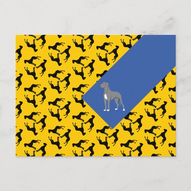 Deutsche Doggen Postekarte Vykort (Framsida)