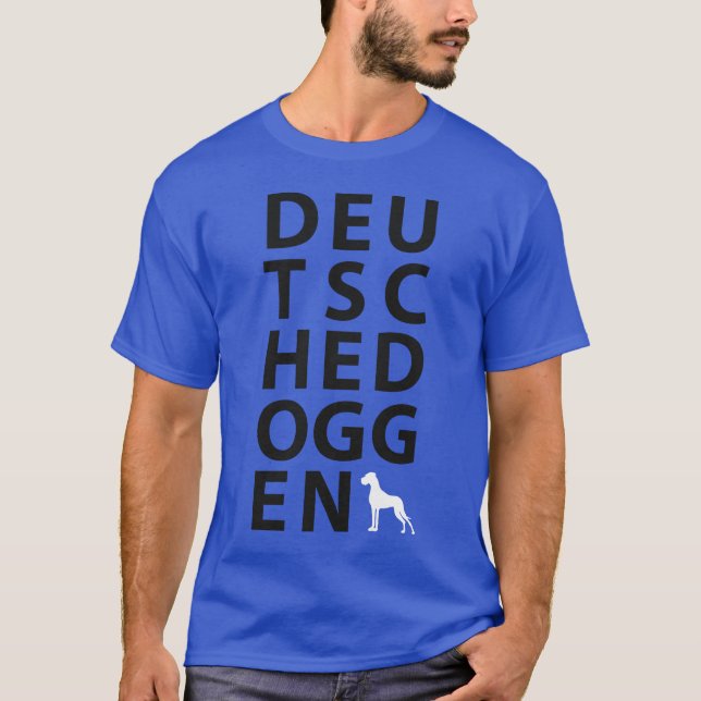 Deutsche Doggen skjorta T Shirt (Framsida)