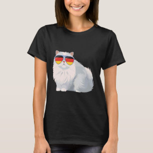 Deutsche Flagge Katze deutsch Deutschland Katzen T Shirt
