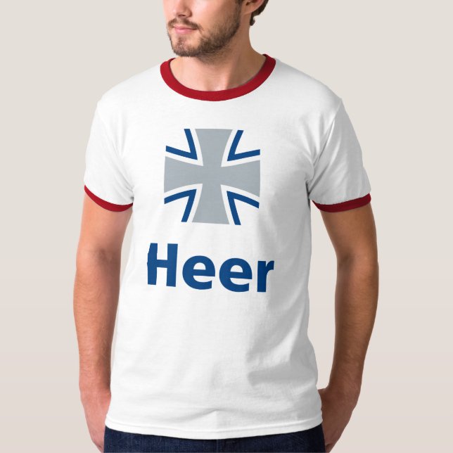 Deutsche Heer T-tröja Tee Shirt (Framsida)