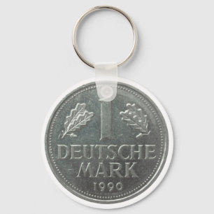 Deutsche Mark-mynt Nyckelring