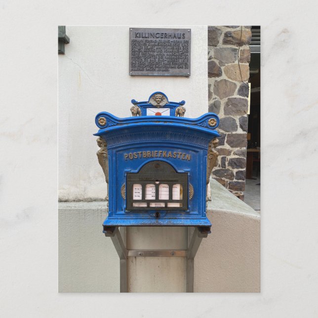 Deutsche Post (Tyskland) - Blue Vykort (Framsida)