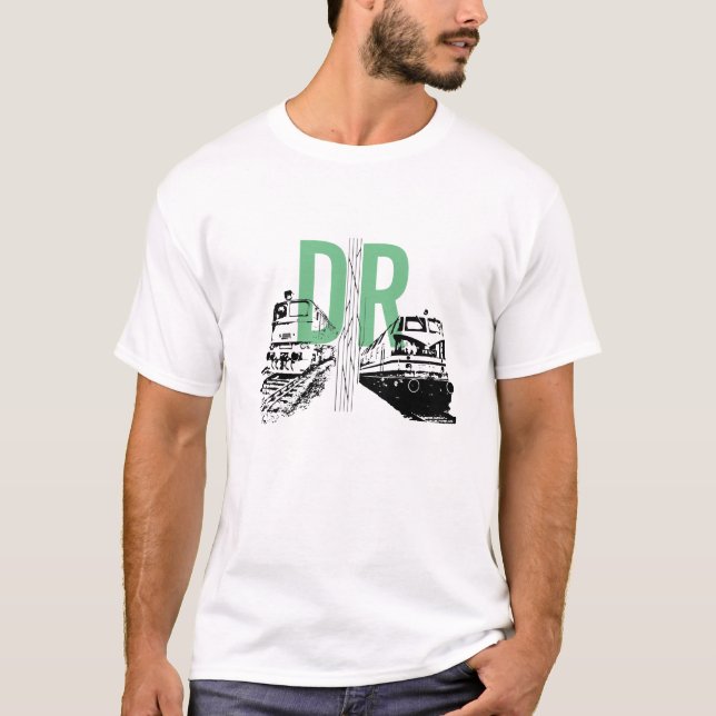 Deutsche Reichsbahn DDR Design Tee Shirt (Framsida)