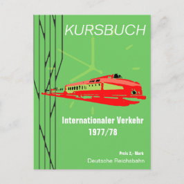 Deutsche Reichsbahn Kursbuchdesign Vykort