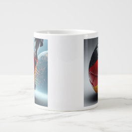 Deutsche Stolz Fußball Jumbo Mugg