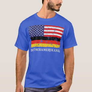 Deutscher amerikan German American Flagga Oktoberf T Shirt