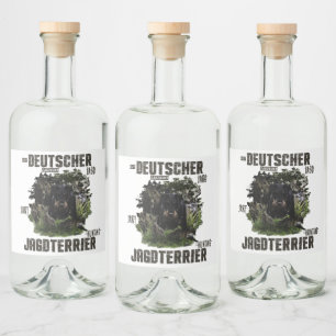 Deutscher Jagdskräcker Spritflaskor Etikett