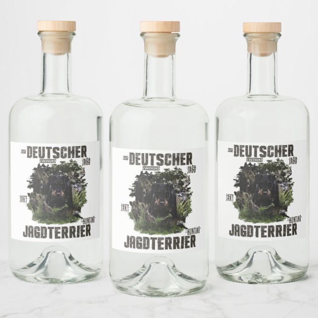 Deutscher Jagdskräcker Spritflaskor Etikett (Flaskor)