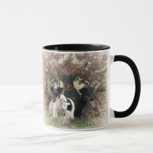 Deutscher Jagdskräcker Square Wall Clock Coffee Mu Mugg