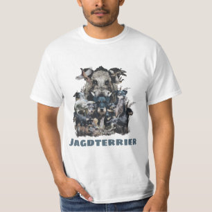 Deutscher Jagdskräcker Tapestry Kanvastryck Acryli T Shirt