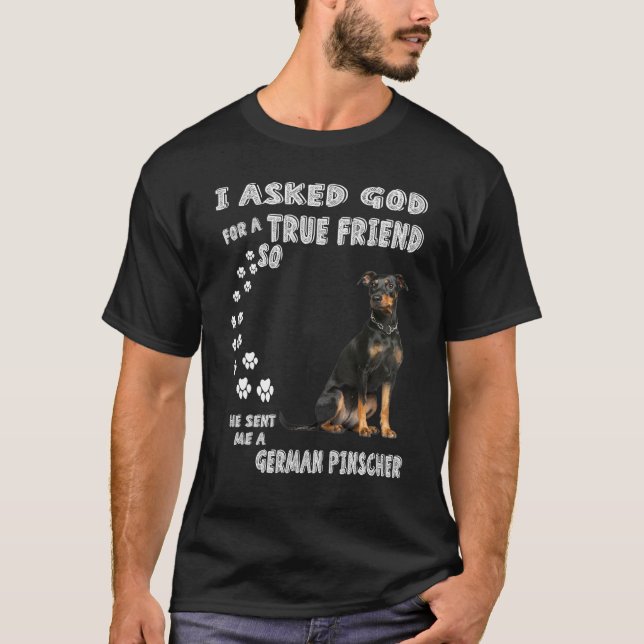 Deutscher Pinscher Hund Mamma Pappa Costume Cute G T Shirt (Framsida)