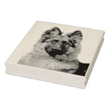 Deutscher Schäferhund Gummistempel