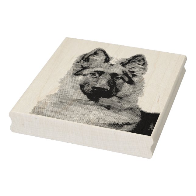 Deutscher Schäferhund Gummistempel Stämpel (Stämpel)
