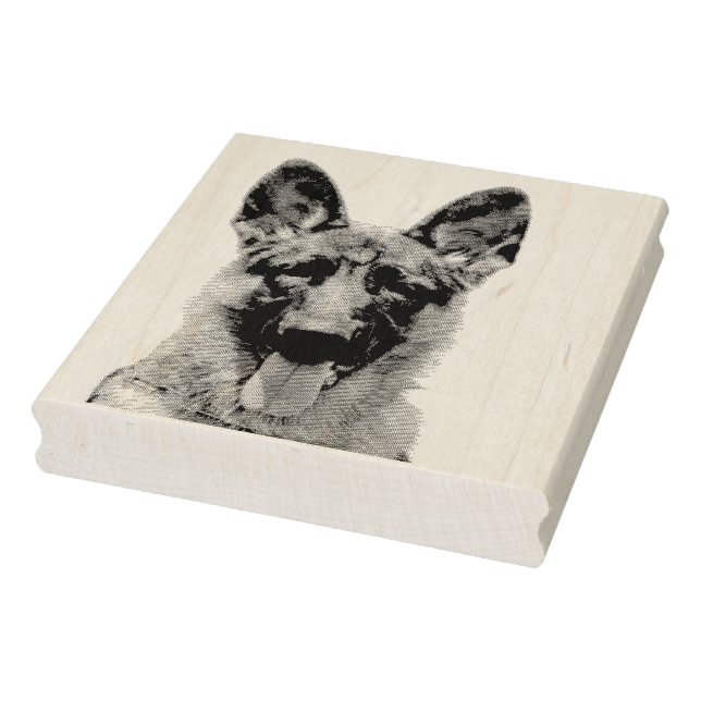 Deutscher Schäferhund Gummistempel Stämpel (Stämpel)