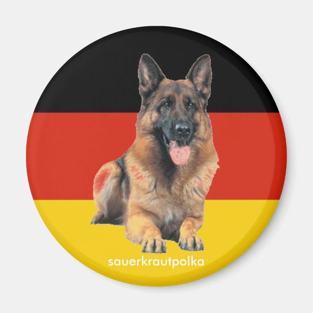 deutscher schäferhund magnet (Framsidan)