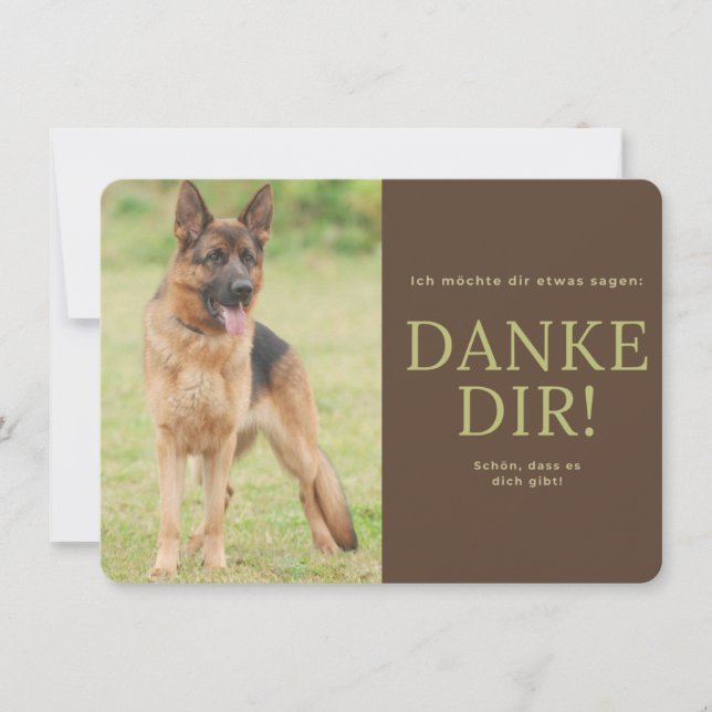 Deutscher Schäferhund Tack Kort (Framsida)