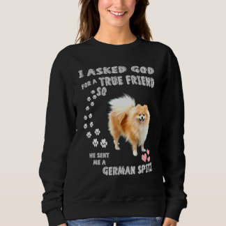 Deutscher Spitz Mamma Fluffy Hund Pappa Skriv ut u T Shirt