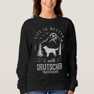 Deutscher Wachtelhund Life Better Mamma Pappa Hund T Shirt