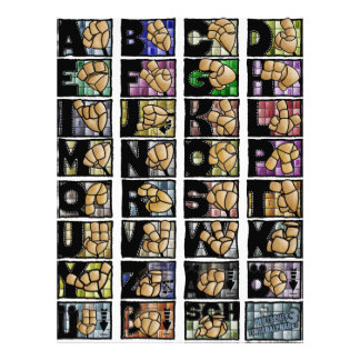 Deutsches Fingeralphabet 3 (2025) Fototryck