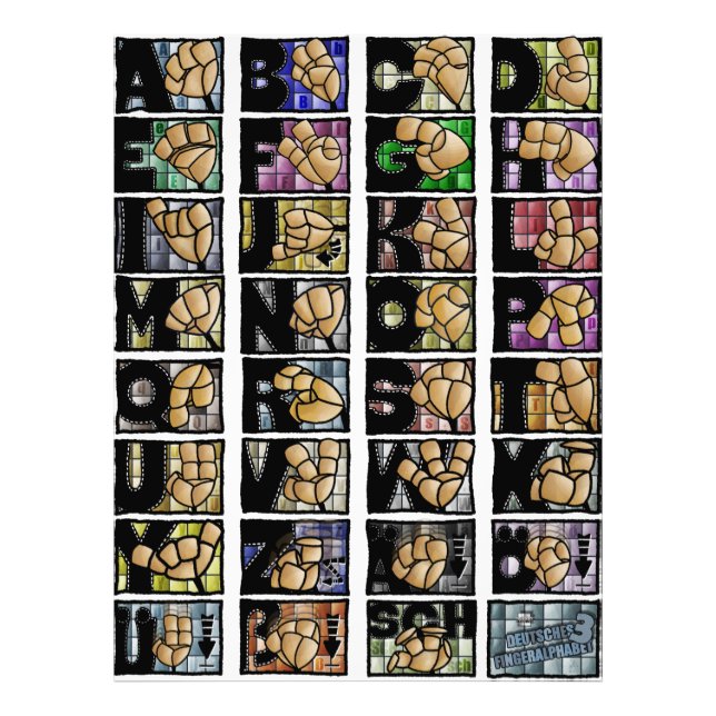 Deutsches Fingeralphabet 3 (2025) Fototryck (Framsidan)