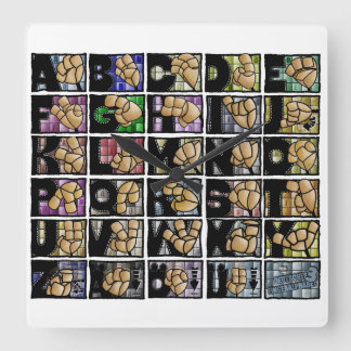 Deutsches Fingeralphabet 3 (2025) Fyrkantig Klocka