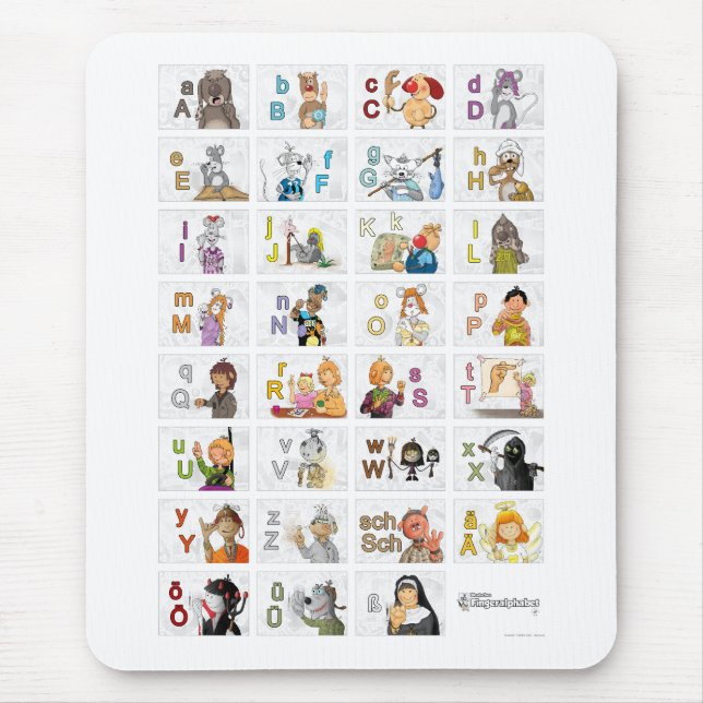 Deutsches Fingeralphabet II Musmatta (Framsidan)