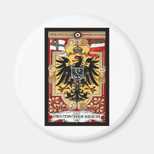 Deutsches Reich ~ Vintage German WW1 Poster Magnet (Framsidan)