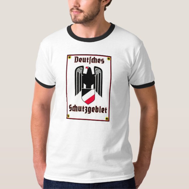 Deutsches Schutzgebiet Tee Shirt (Framsida)