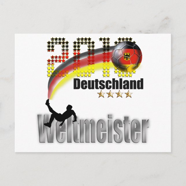 Deutschland 2014 weltmeister vykort (Framsida)