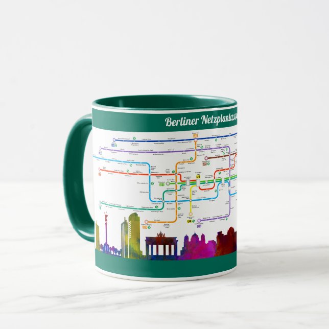 " Deutschland: 2021/heute BERLIN - U/S-Bahn  Tasse Mugg (Framsida vänster)