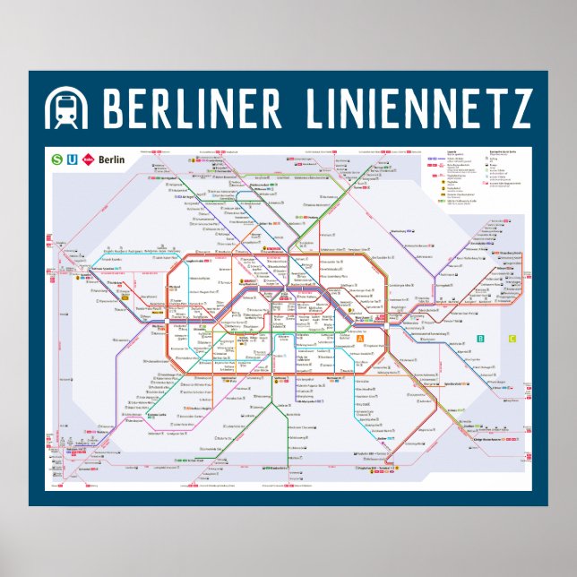 " Deutschland: 2021/heute Berlin - (U/S/Tram) Netz Poster (Framsidan)