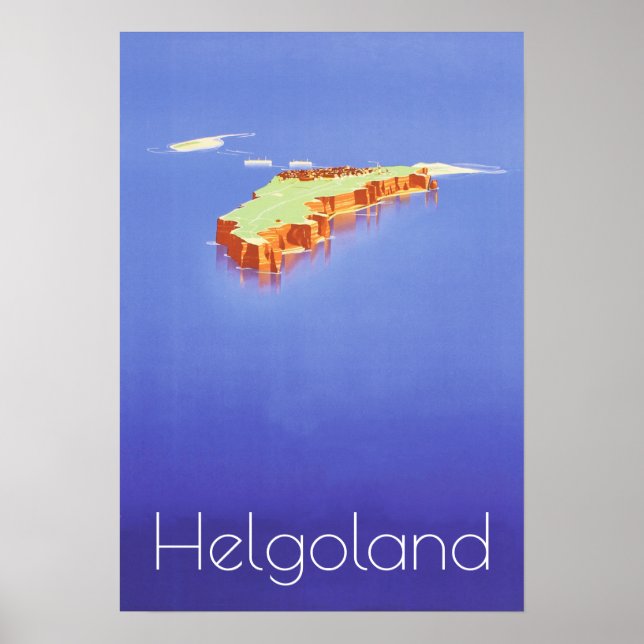 "Deutschland: 2021/heute Nordsee - Helogland Reise Poster (Framsidan)