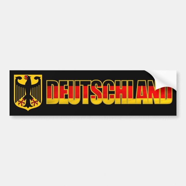 Deutschland Bumper Bildekal (Framsidan)