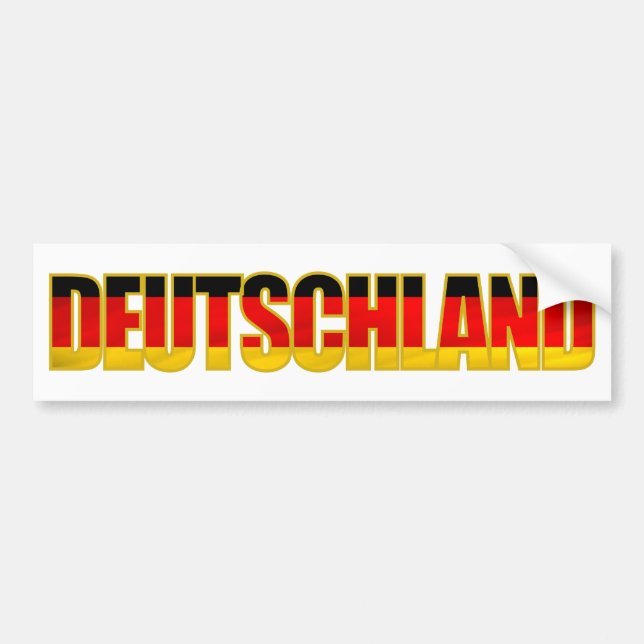 Deutschland Bumper Bildekal (Framsidan)