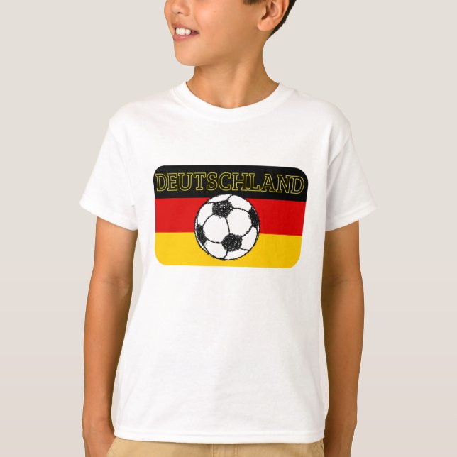 DEUTSCHLAND FLAGGA | FOTBOLL TEE (Framsida)