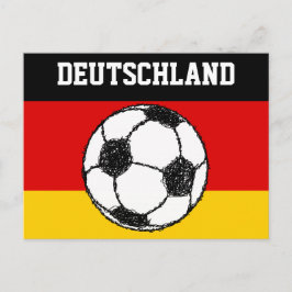 DEUTSCHLAND FLAGGA | FOTBOLL VYKORT