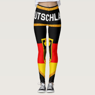 Deutschland flagga leggings
