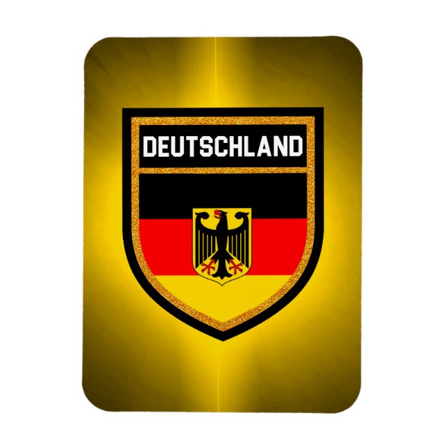 Deutschland Flagga Magnet (Vertikal)