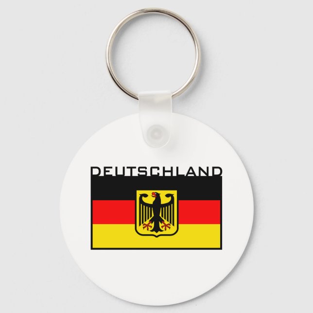 Deutschland Flagga Nyckelring (Framsida)