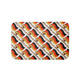 Deutschland Flagga och Ocer Ball Grått Gräns Badrumsmatta