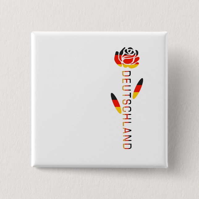 Deutschland Flagga Ro Knapp (Framsida)
