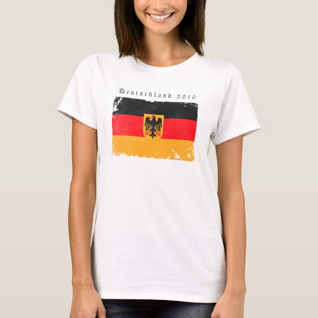 Deutschland flaggaskjorta tee shirt (Framsida)